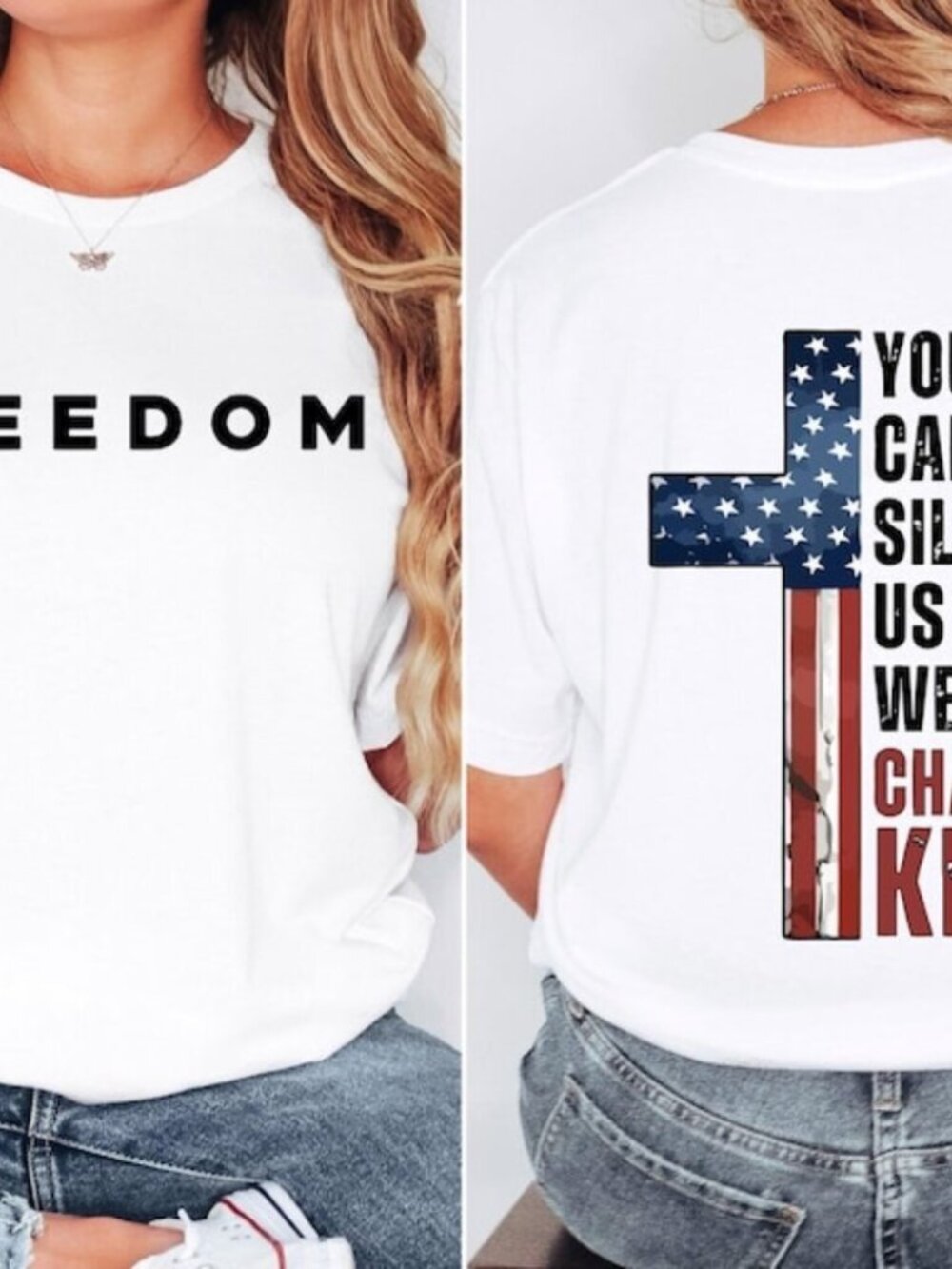 You can_t silence us all Charlie Kirk Shirt Political Gift Charlie Kirk